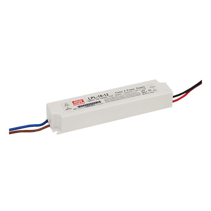 LPL-18-S - Mean Well LLPL-18 Series IP67 Rated LED Driver 18W 12V – 36V LED Driver Meanwell - Easy Control Gear