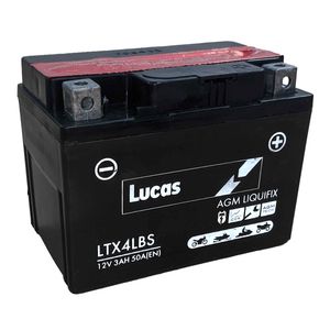 LTX4L-BS LUCAS MOTORBIKE BATTERY