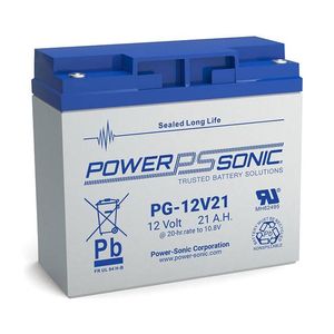 PG-12V21-FR POWER SONIC VRLA BATTERY 18.9AH PG-12V21FR