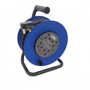 Selectric 4 Gang 13A Heavy Duty Extension Reel with 25M Lead