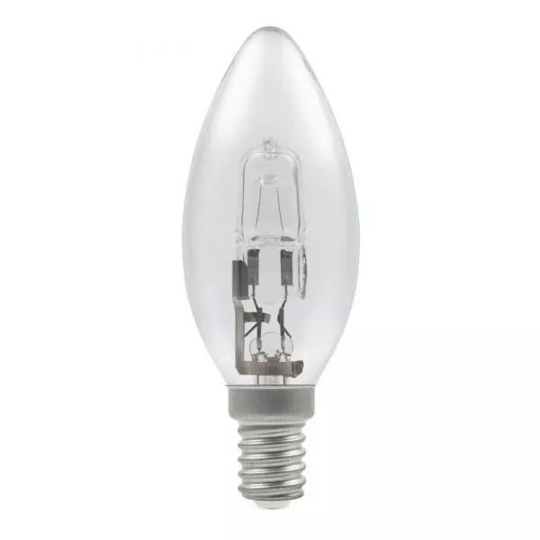 Bellight  28W (40W) 230-240V SES E14 Halogen Clear Candle 2700K Dimmable - DISCONTINUED