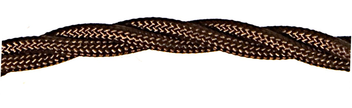 01013 Ecofix Triple Twisted Braided Flex 3 core 0.5mm Bronze, mtr - Lampfix - Sparks Warehouse