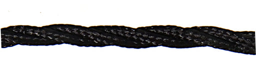 01015 Ecofix T-T Braided Flex 3 core 0.5mm Black, mtr - Lampfix - Sparks Warehouse