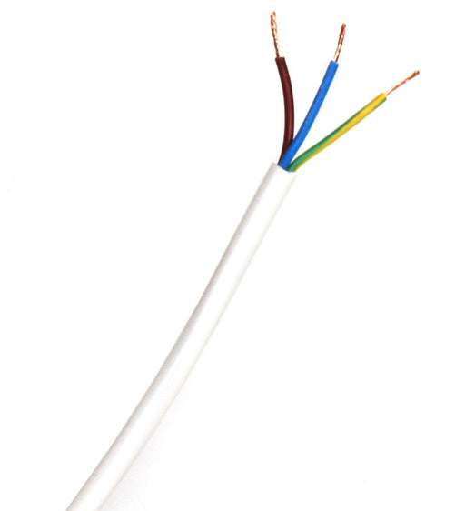 01680 2183Y 3 Core 0.5mm White, mtr - Lampfix - Sparks Warehouse