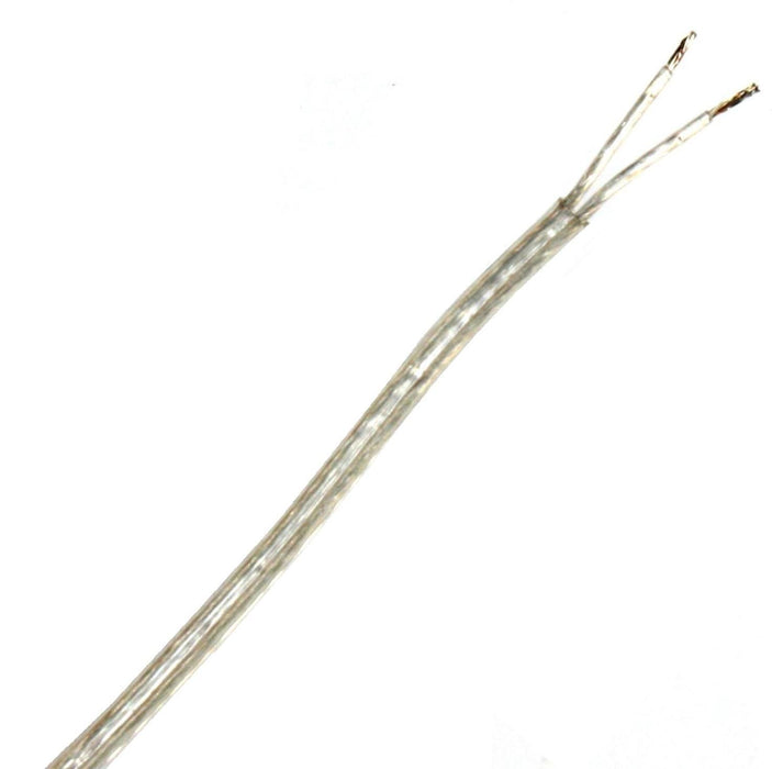 01745 Transparent Round Twin 0.75mm Flex - 1 Metre - Lampfix - Sparks Warehouse