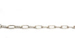 05078 - Ceiling Chain Small Flat Side Silver Colour 25 x 11mm - Per Mtr - Lampfix - sparks-warehouse
