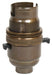 05149 BC Lampholder ½" Switched Antique Brass - BC / Bayonet Cap / B22, Antique Brass, ½" Thread Entry - Lampfix - Sparks Warehouse