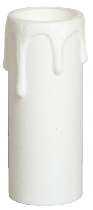 05188 Plastic Drip White 24x65 - White Plastic - Lampfix - Sparks Warehouse