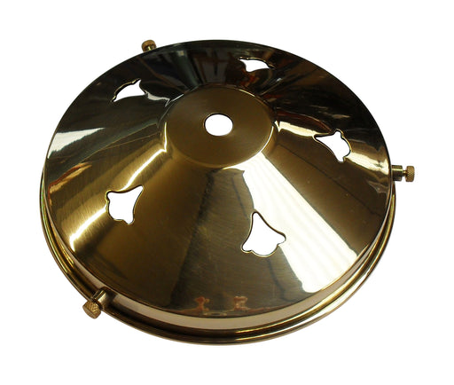 05202 5¼" Polished Brass Gallery 10mm hole - Lampfix - Sparks Warehouse