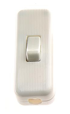 05290 - 3 Core Inline Switch Mini White 2A Snap Together - Lampfix - sparks-warehouse