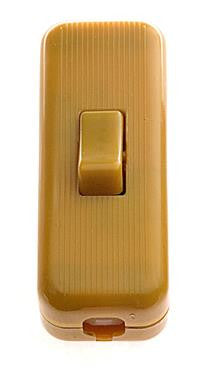 05292 - 3 Core Inline Switch Mini Gold 2A Snap Together - Lampfix - sparks-warehouse