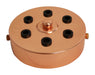 05391 Metalbrite Ceiling Rose Copper 100mm Ø 6-hole - Lampfix - Sparks Warehouse