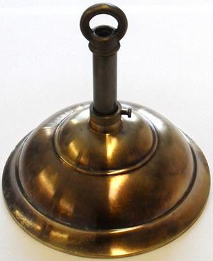 05430 - Hampstead Ceiling Assembly Antique Brass Ø120mm - Lampfix - sparks-warehouse