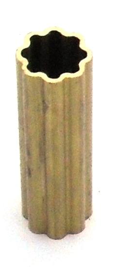 05461 Fluted Brass Tube Spacer Ø15mm H50mm - Lampfix - Sparks Warehouse