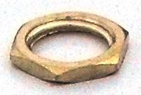 05467 Locknut 10mm, Thickness 2mm Brass - Lampfix - Sparks Warehouse