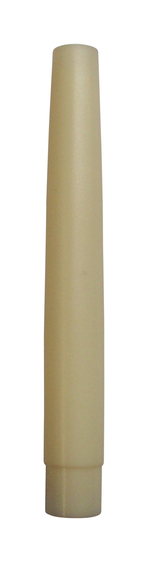 05539 E10 6" French Candle Cream 10mm Thread Entry - E10, 10mm Thread Entry - Lampfix - Sparks Warehouse