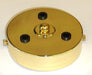 05657 Metalbrite Ceiling Rose Brassed 100mm Ø 3-hole - Lampfix - Sparks Warehouse