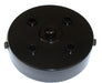 05667 Metalbrite Ceiling Rose Black 100mm Ø 4-hole - Lampfix - Sparks Warehouse