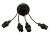 05684 - MARY Black Rose, Twisted Antique Flex Quartet - LampFix - sparks-warehouse