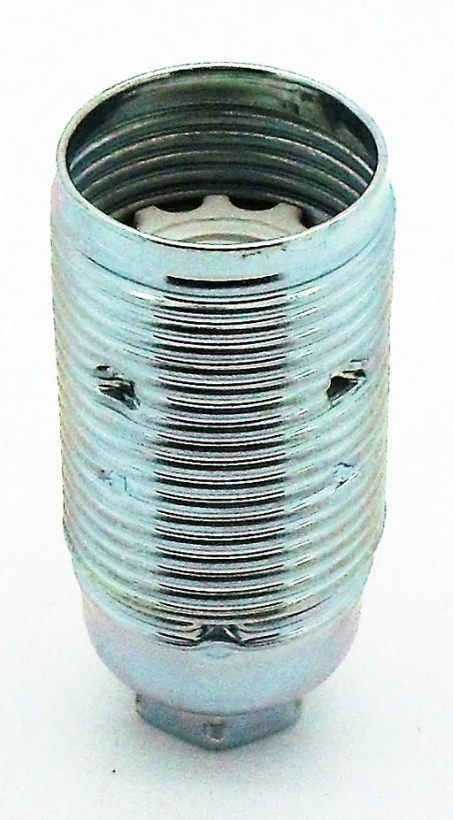 05738 Lampholder 10mm SES Chrome Full Threaded Skirt - SES / Small Edison Screw / E14, Chrome, 10mm Thread Entry - Lampfix - Sparks Warehouse