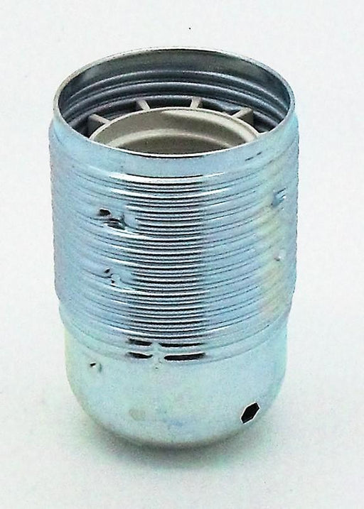05742 Lampholder 10mm ES Chrome Threaded Skirt - ES / Edison Screw / E27, Chrome, 10mm Thread Entry - Lampfix - Sparks Warehouse