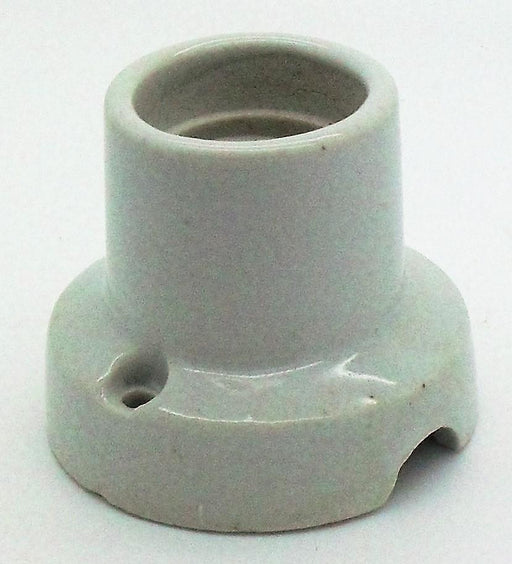 05743 ES Porcelain Decorative Battenholder - ES / Edison Screw / E27, Porcelain, Batten - Lampfix - Sparks Warehouse