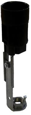 05835 - SES Candle Lampholder on Adjustable Stand 100-120mm Screw terminal - LampFix - sparks-warehouse