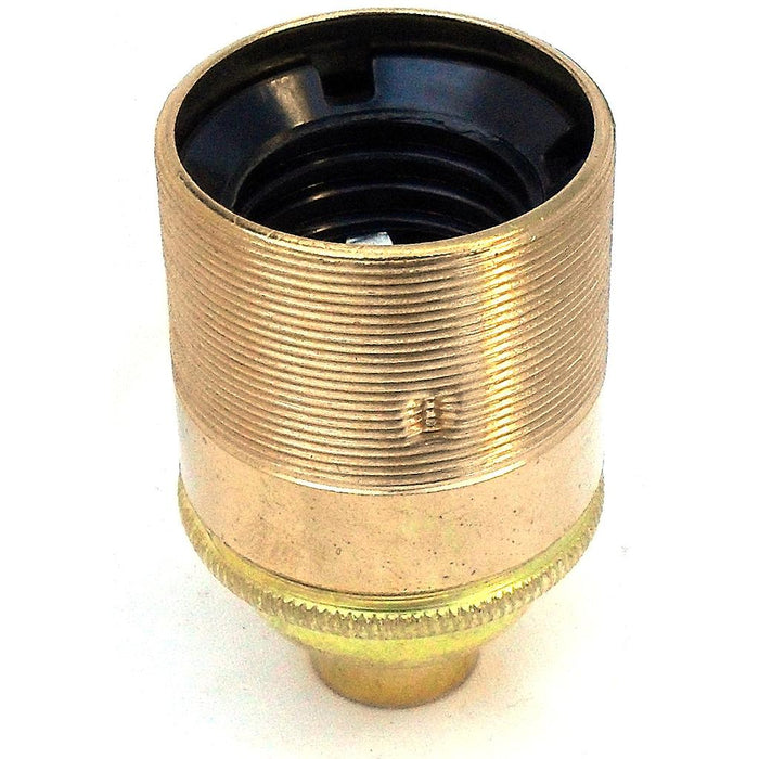 05883 Lampholder 20mm ES Brass Threaded Skirt For 20mm Conduit LampFix - Sparks Warehouse