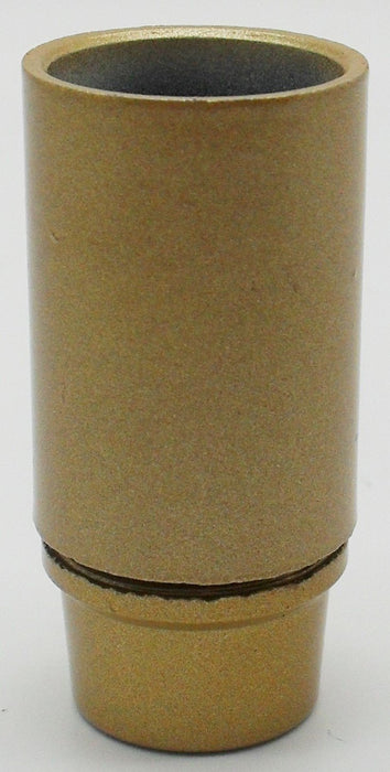 05955 Lampholder 10mm SES Smooth Skirt Gold - SES / Small Edison Screw / E14, Gold Plastic, 10mm Thread Entry - Lampfix - Sparks Warehouse