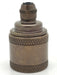 05986 Lampholder ES Antique Brass Decorative Knurled Skirt with Cordgrip - ES / Edison Screw / E27 Lampfix - Sparks Warehouse