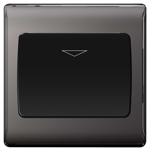 BG Nexus NBNKYCSB Black Nickel 16A Hotel Key Card Switch - BG - sparks-warehouse