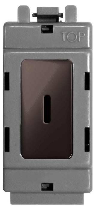 BG Nexus GBN30KY Grid Black Nickel 20AX 2 Way Double Pole Secret KEY Module  White - BG - sparks-warehouse