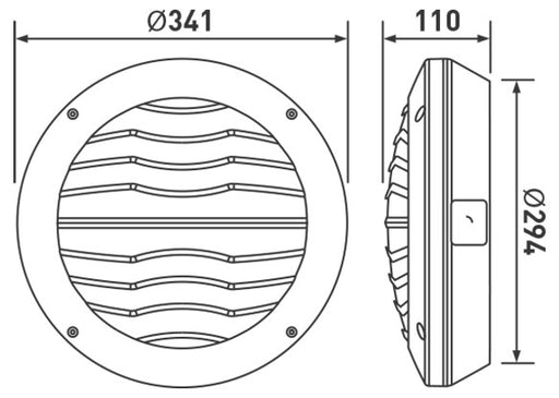 BG LBH154AMG Grille Cover Metal - BG - sparks-warehouse