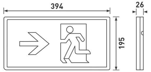 BG LEMEXRA Ex/Sgn Legend Arrow Right - BG - sparks-warehouse