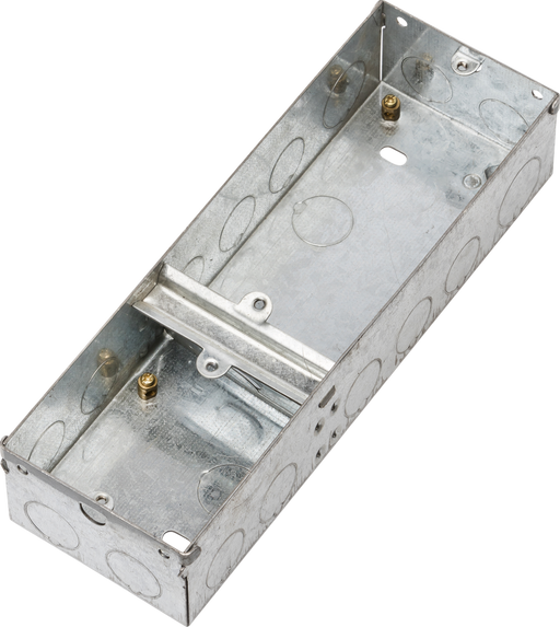 Knightsbridge GSK347D 3G 47mm Single Plus Double Galvanised Steel Box Knightsbridge - Sparks Warehouse