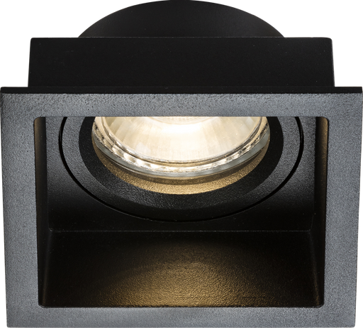 Knightsbridge DIA1FSB Dipa Single Fixed Square Anti-Glare Downlight Black ML Knightsbridge - Sparks Warehouse