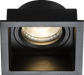 Knightsbridge DIA1FSB Dipa Single Fixed Square Anti-Glare Downlight Black ML Knightsbridge - Sparks Warehouse