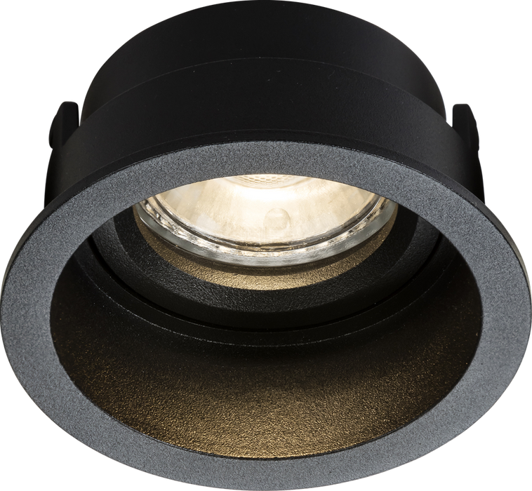 Knightsbridge DIA1FRB Dipa Single Fixed Round Anti-Glare Downlight Black ML Knightsbridge - Sparks Warehouse