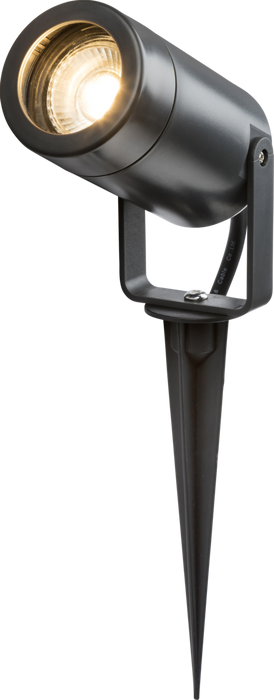 Knightsbridge EASPK1A EAMON - 230V IP65 GU10 Polycarbonate Spike light - Anthracite Outdoor Lighting Knightsbridge - Sparks Warehouse