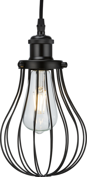 Knightsbridge CAG3MB Pendant Cage - Matt Black Knightsbridge - Sparks Warehouse