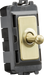 Knightsbridge GDM02TOGBB 20AX 1G DP Toggle switch - brushed brass Knightsbridge - Sparks Warehouse