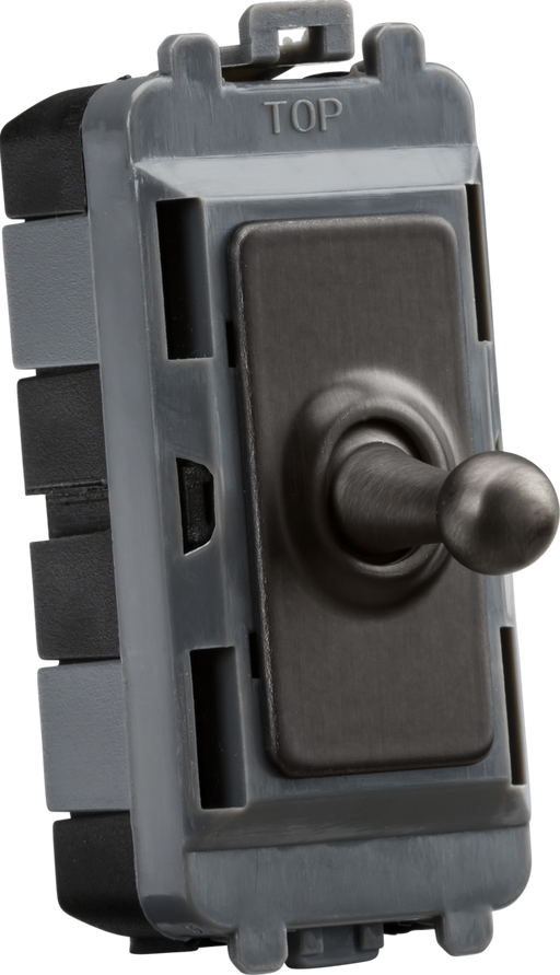 Knightsbridge GDM02TOGSB 20AX 1G DP Toggle switch - smoked bronze ML Knightsbridge - Sparks Warehouse