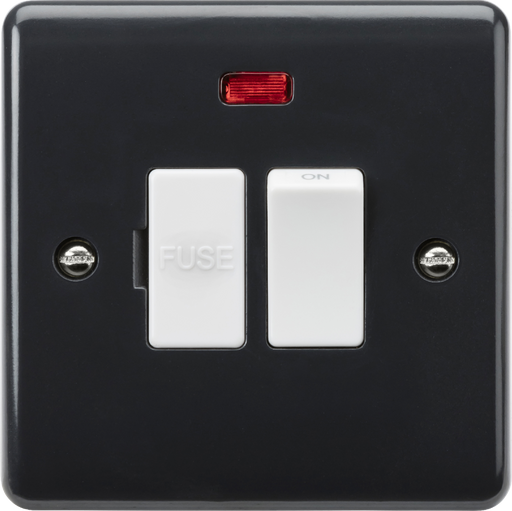 Knightsbridge PM6300NF 13A switched fused spur with neon and flex outlet from base [Part M Compliant] Part M Knightsbridge - Sparks Warehouse