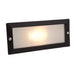 Firstlight 1120BK Brick Light - without Louvre - Black with Opal Glass - Firstlight - sparks-warehouse