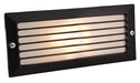 Firstlight 1121BK Brick Light - with Louvre - Black with Opal Glass - Firstlight - sparks-warehouse