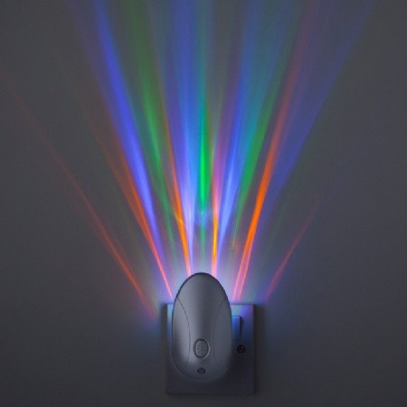Firstlight 8371RGB LED Projector Night Light - Silver with RGB LED - Firstlight - sparks-warehouse
