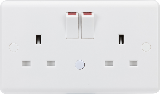 Knightsbridge CU9NL 13A 2G DP switched socket with night light function Knightsbridge - Sparks Warehouse