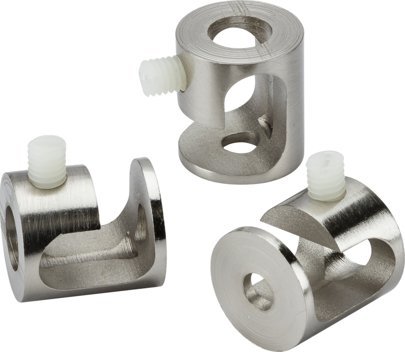 Knightsbridge CALHK3BC Pack of 3 Pendant Ceiling Hooks - Brushed Chrome Knightsbridge - Sparks Warehouse