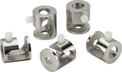 Knightsbridge CALHK5BC Pack of 5 Pendant Ceiling Hooks - Brushed Chrome Knightsbridge - Sparks Warehouse