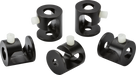 Knightsbridge CALHK5BK Pack of 5 Pendant Ceiling Hooks - Matt Black Knightsbridge - Sparks Warehouse
